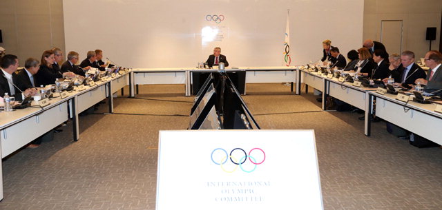 ▲ 16일 평창 알펜시아 컨벤션센터에서 토마스 바흐 IOC 위원장이 참석한 가운데 IOC 집행위원회가 열렸다.