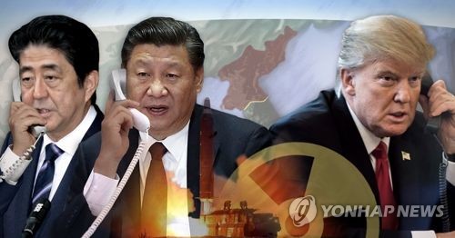 ▲ 트럼프, 아베·시진핑과 릴레이 전화회담