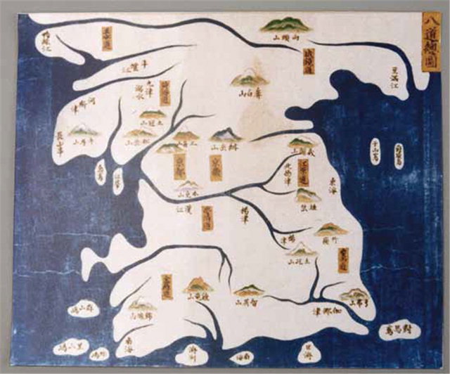 ▲ 조선국지리도(일본 1952년).도요토미 히데요시가 조선 침략을 위해 제작한 지도로 울릉도·독도(우산도)를 조선의 영토로 표기했다.
