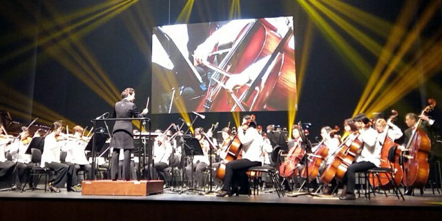 ▲ 인제 100인 오케스트라 정기연주회가 지난 10일 하늘내린센터 대공연장에서 열렸다.