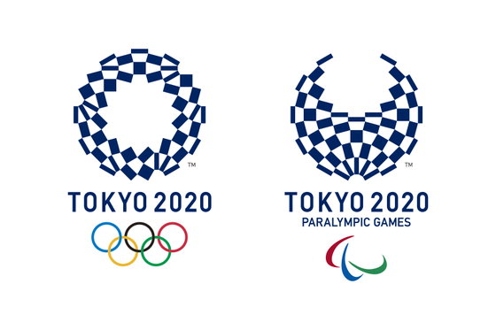 ▲ 2020도쿄올림픽 엠블럼인 구미이치마쓰몬(전통 체크무늬).일본 전통 색상인 남색을 사용한 엠블럼은 형태가 다른 3종류의 사각형을 조합,다양성과 조화라는 메시지를 담았다.  