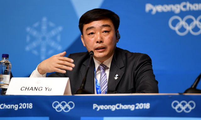 ▲ 2022베이징올림픽조직위원회 창위(常宇)대변인 (신문선전부 부장).