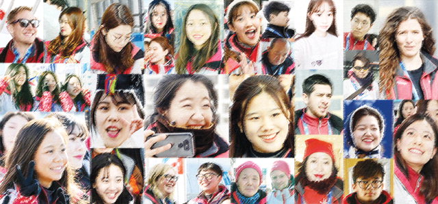 ▲ 2018 평창동계올림픽·패럴림픽 자원봉사자들.