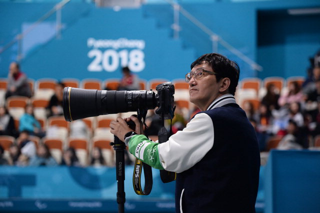▲ 지난 평창패럴림픽에서 공식 사진작가로 활동한 조세현 사진작가.