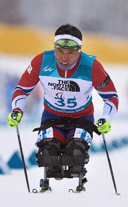 ▲ 지난 3월 열렸던 평창 동계패럴림픽에서 금메달을 딴 장애인 노르딕스키 신의현 선수.