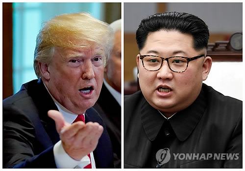 ▲ 도널드 트럼프 미국 대통령과 김정은 북한 국무위원장
