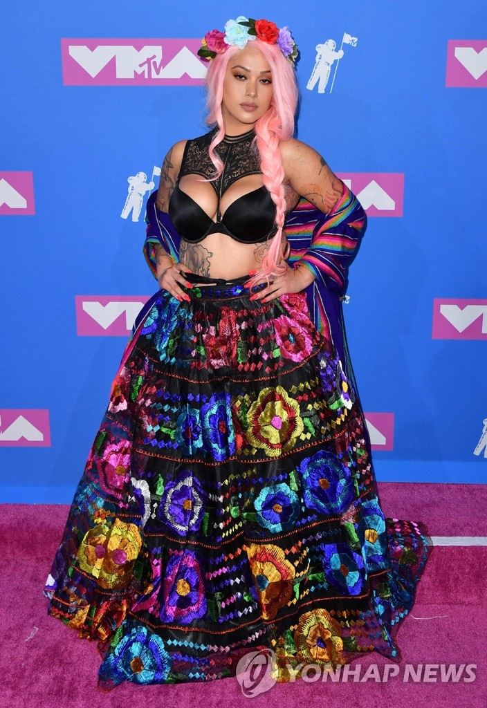 ▲ Liliana "Lily" Barrios attends the 2018 MTV Video Music Awards at Radio City Music Hall on August 20, 2018 in New York City. (Photo by ANGELA WEISS / AFP)