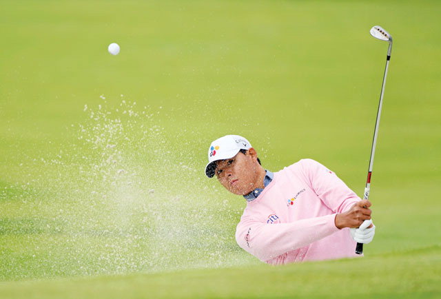 ▲ 미국 캘리포니아주에서 열린 PGA투어 제네시스 오픈대회에 참가한 김시우가 대회 마지막날인 18일  4라운드에서 5언더파 66타를 기록하며 단독 3위로 경기를 마쳤다.