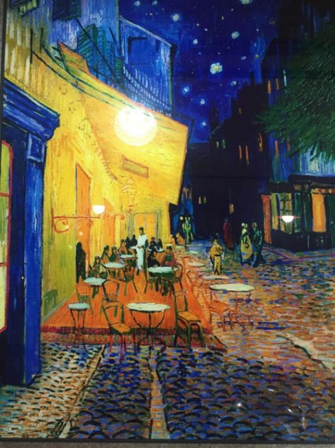 ▲ 빈센트 반 고흐의 ‘밤의 카페 테라스’ 그림.