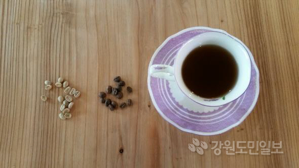 ▲ 생두-원두-커피