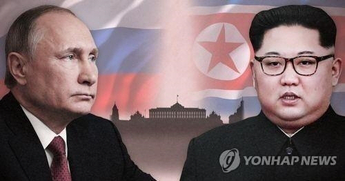 ▲ 푸틴 대통령(왼쪽)과 김정은 위원장(PG) [제작 최자윤] 사진합성, 일러스트