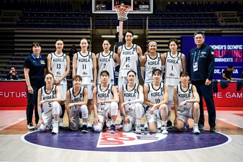 ▲ 한국 여자농구 대표팀. [FIBA 인터넷 홈페이지 사진]