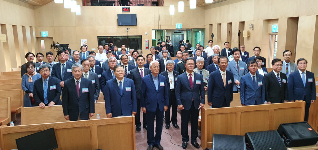 ▲ 강원도기독교총연합회는 25일 철원제일교회에서 ‘제1회 대한민국 강원도 조찬기도회’를 열었다.