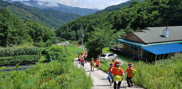 ▲ 원주굽이길 편도 14코스인 '용소막 성당길'
