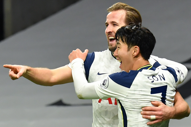 ▲ Tottenham Hotspur's attack duo Heung-min Son and Kane