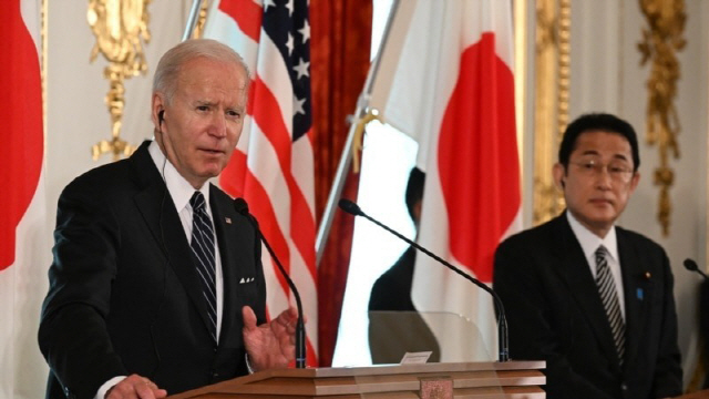 ▲ 조 바이든 미국 대통령과 기시다 후미오 일본 총리가 작년 9월 미국 뉴욕에서 미일 정상회담을 가진후 기자회견을 하고 있다. 사진/연합뉴스.