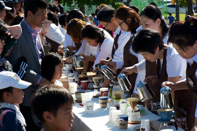 ▲지난 2019년 강릉아이스아레나에서 열렸던 강릉커피축제 모습.