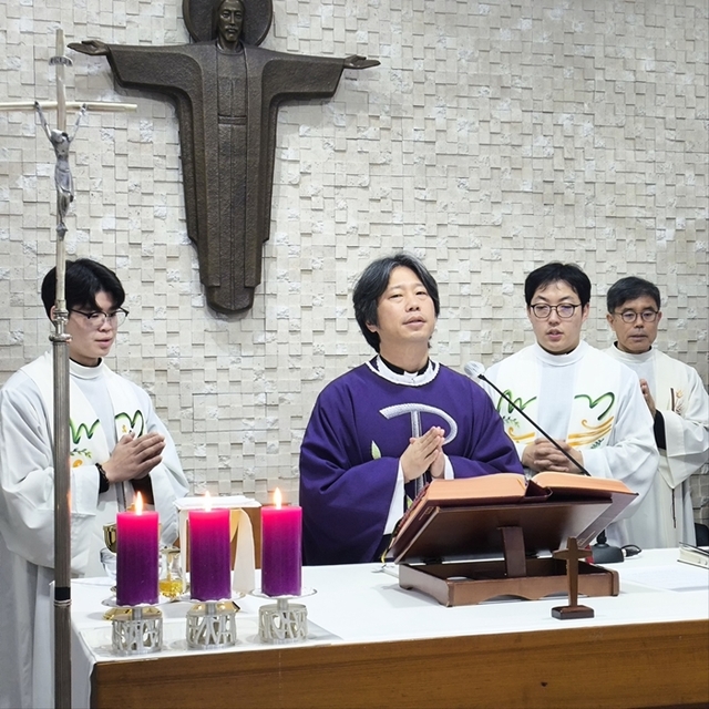 ▲ 천주교 춘천교구 정의평화위원회가 15일 세월호 참사 11주기 추모 미사를 열었다.
