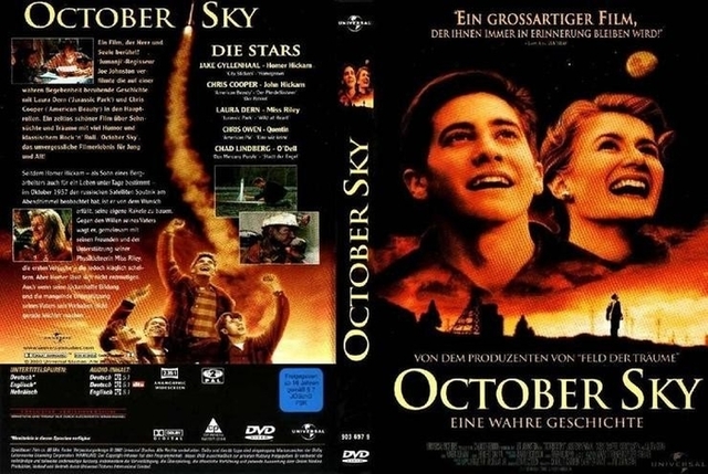 ▲ 1999년 개봉된 조 존스턴 감독, 제이크 질렌할 주연의 ‘오토버 스카이’ 영화 포스터