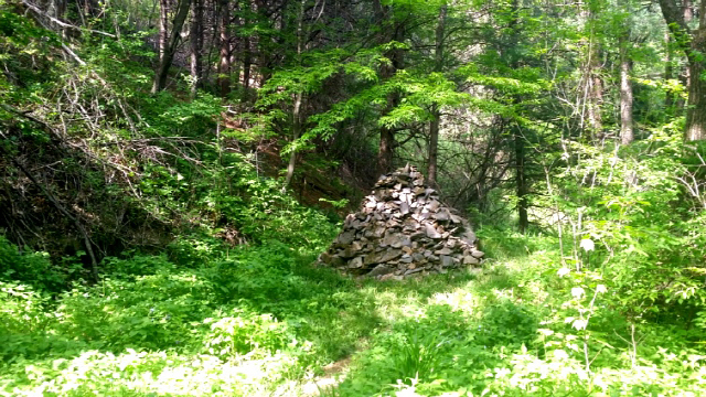 ▲ 태백산 당골-천제단 등산로 길옆에 있는 호식총