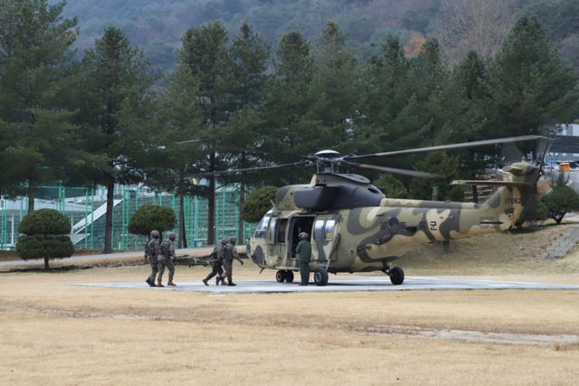 ▲ 육군 제15보병사단은20일 호국훈련의 하나로 대량사상자 관리 및 전투력 복원 훈련을 실시했다.