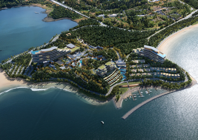 ▲ 고성군이 대규모 민자로 추진하는 화진포 국제휴양관광지 조성사업도 해양누리길 조성으로 탄력을 받을 전망이다.