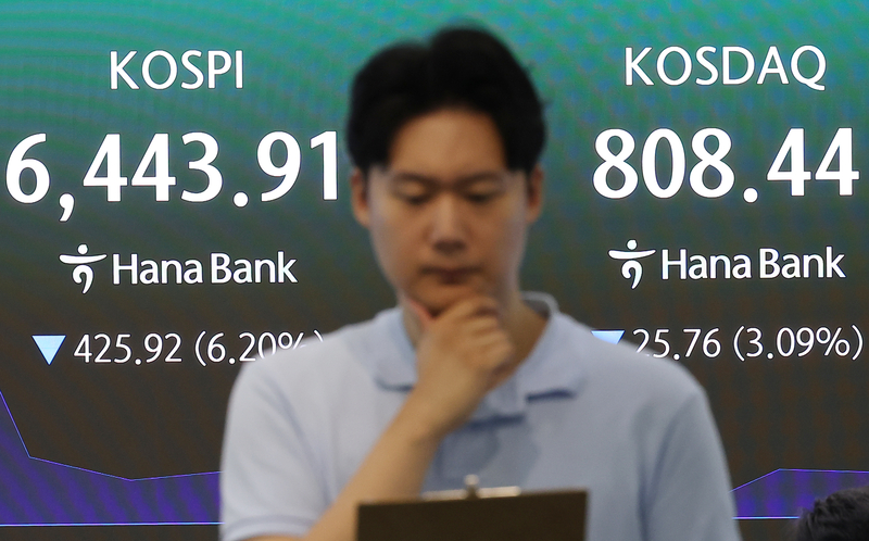 개장 6분 만에 코스피 6% 폭락, 매도 사이드카까지 터졌다