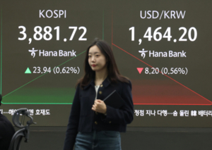 코스피, 미국 금리 인하 기대에 3890선 회복